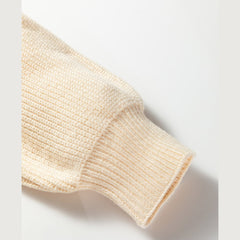 Red Dahlia Ribbed Knit Ribbon Knot Backless Drop Shoulder Sweater