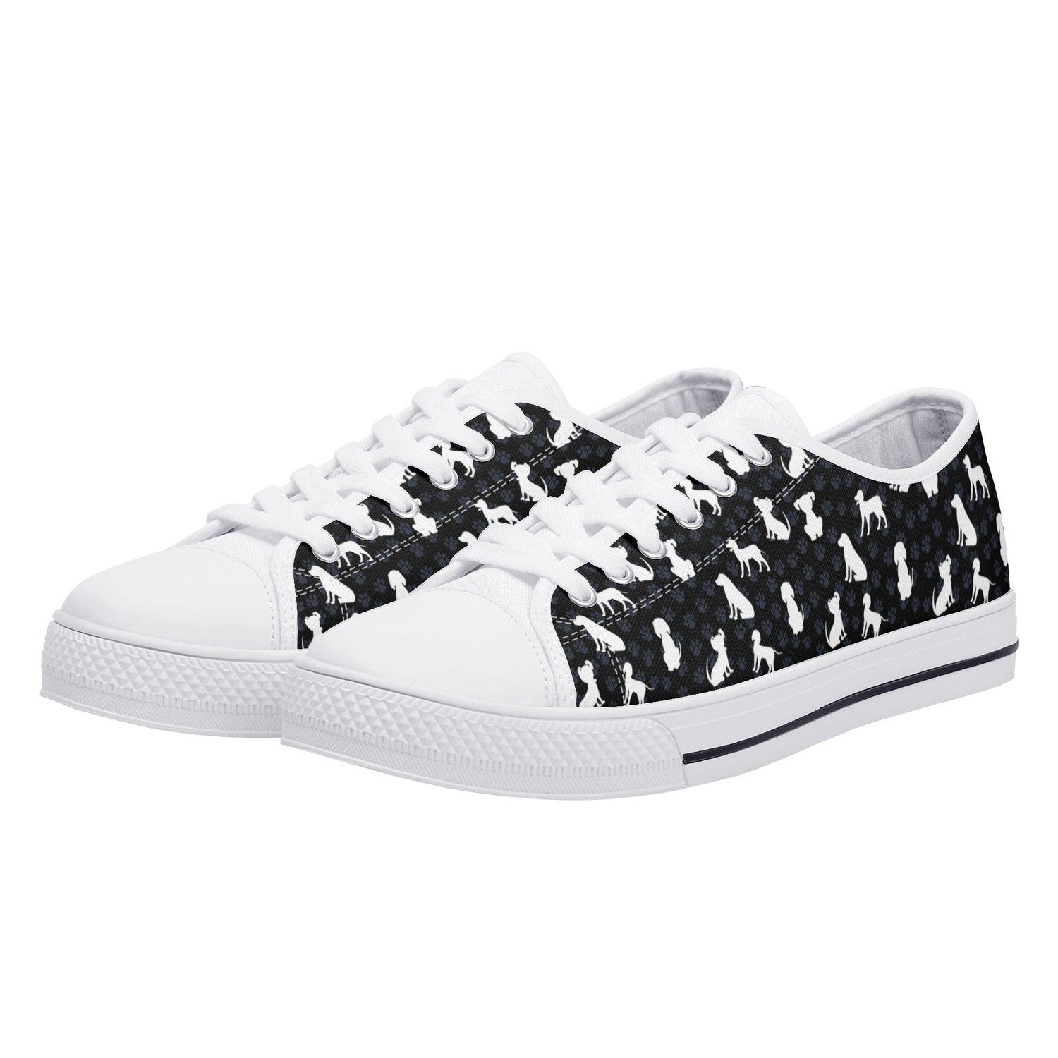 Puppy Love Womens Low Top Canvas Shoes