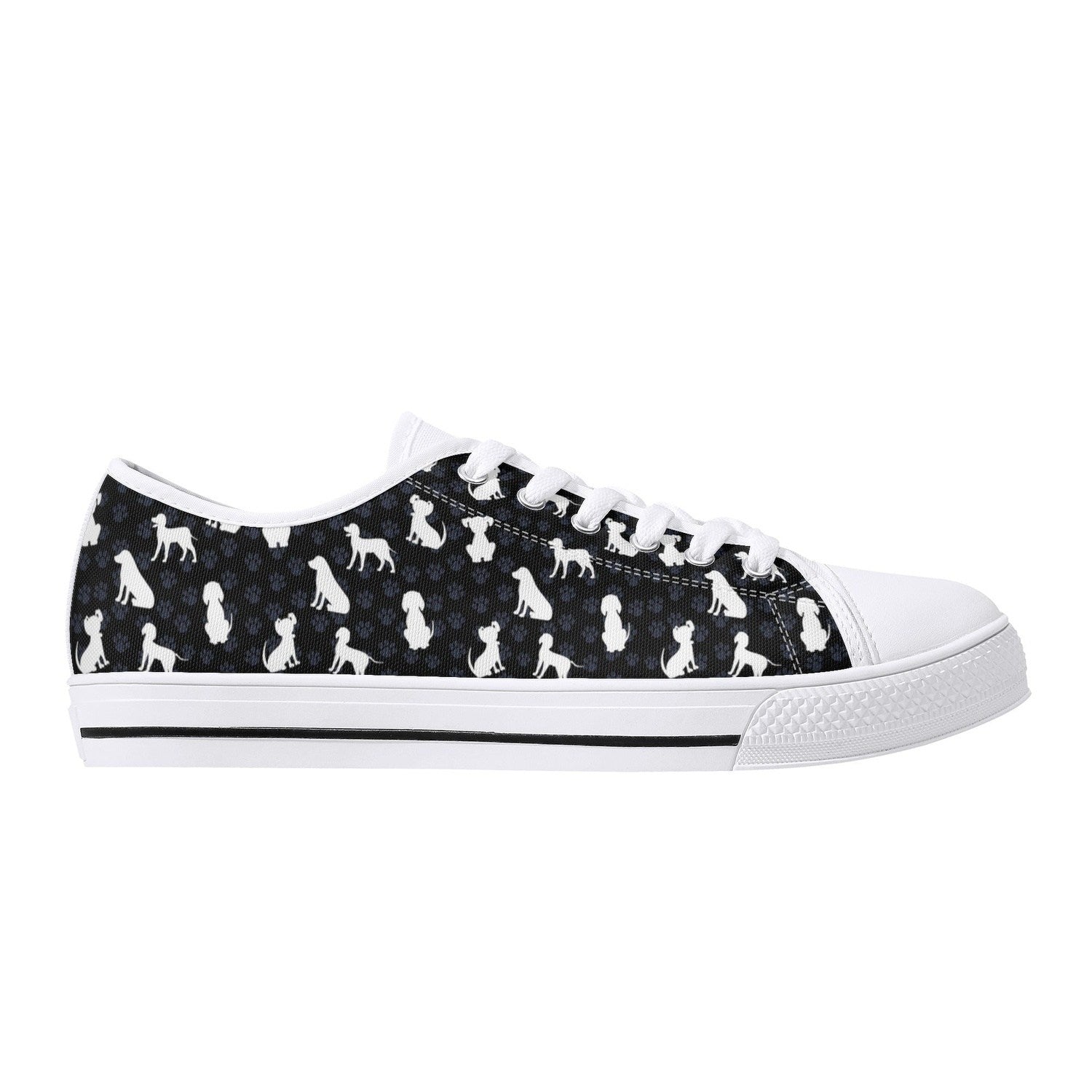 Puppy Love Womens Low Top Canvas Shoes