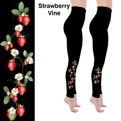 Strawberry Vine Full and Capri Length with Pockets