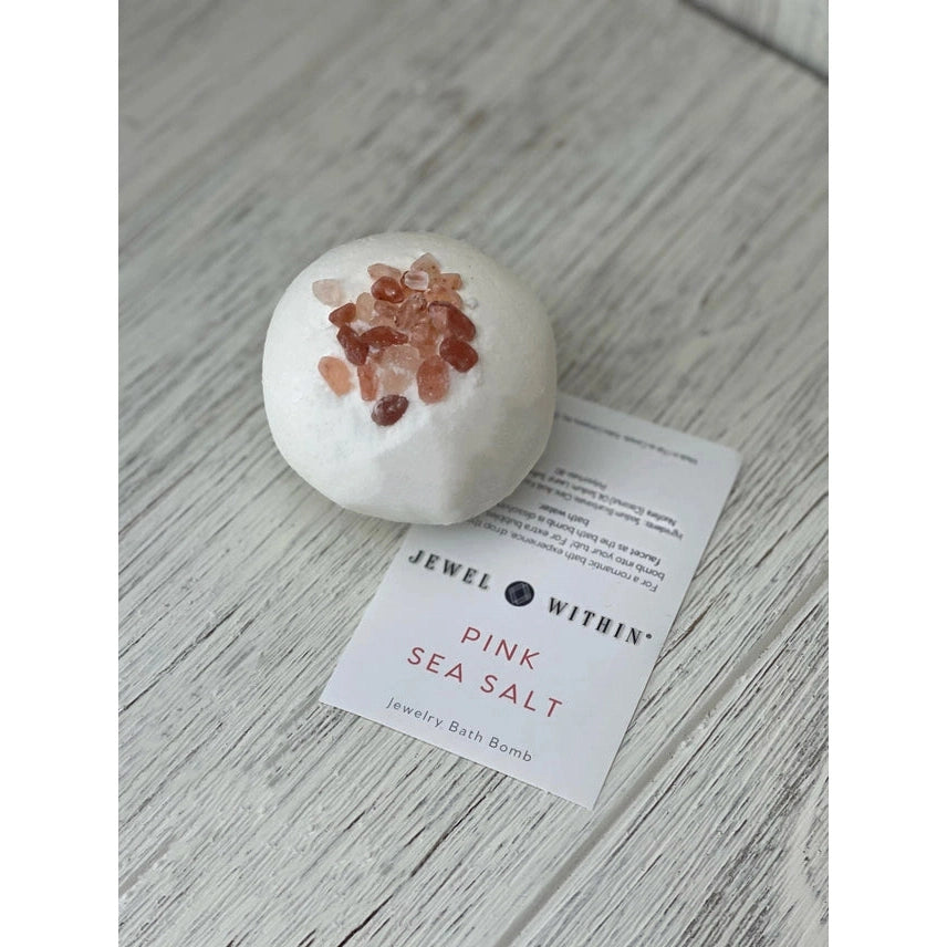 Pink Sea Salt Jewelry Bath Bomb