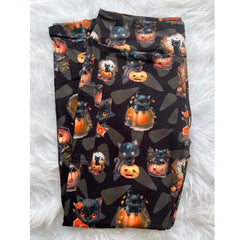 Pumpkin Cats Leggings with Pockets