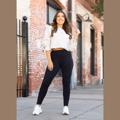 BLACK FULL-LENGTH Leggings with POCKET - Luxe Leggings by Julia Rose®