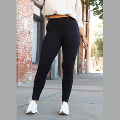 BLACK FULL-LENGTH Leggings with POCKET - Luxe Leggings by Julia Rose®