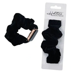 Watch Bands - Black, Blue, or Pink Velvet Scrunch Band -Apple Compatible