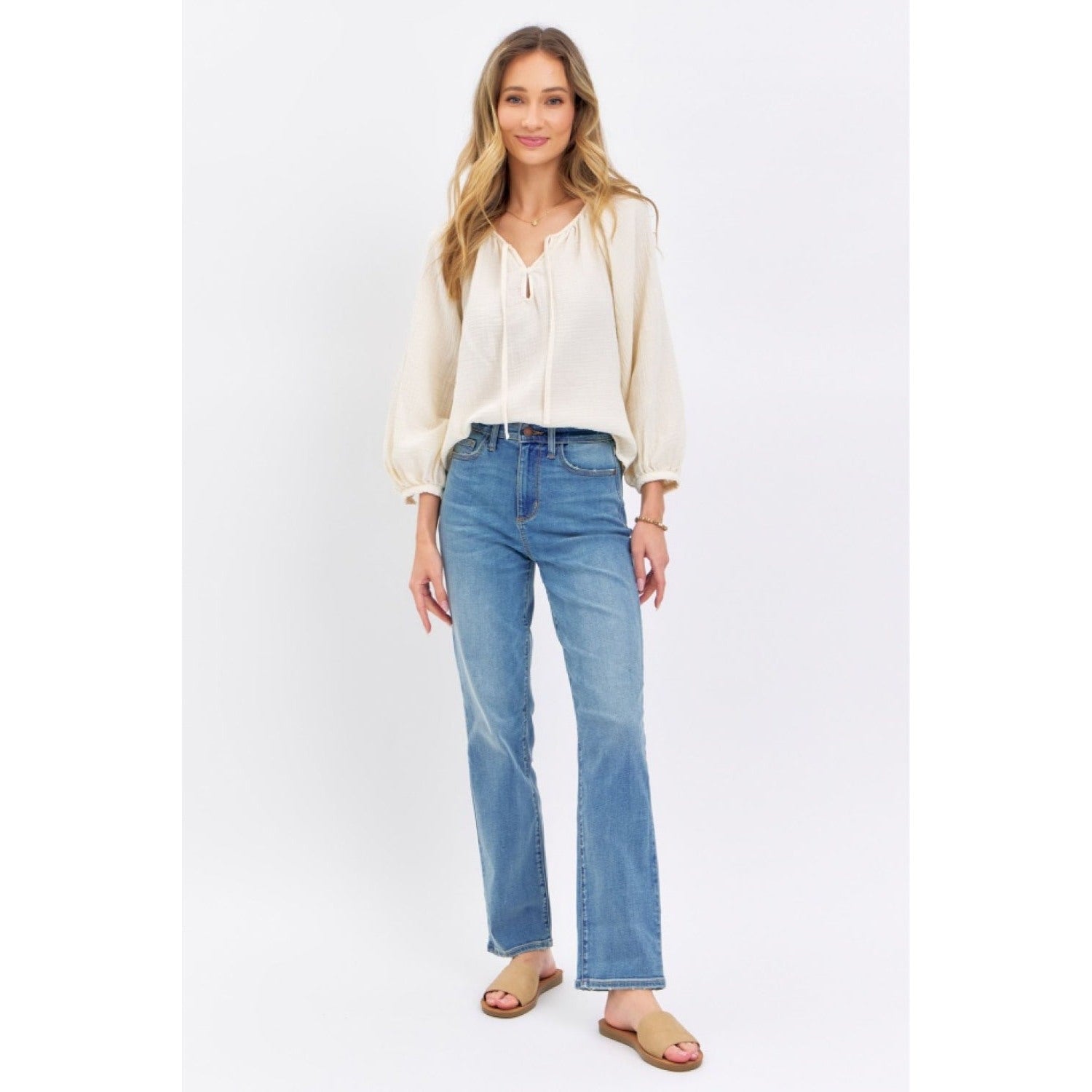 Judy Blue Full Size High Waist Straight Jeans