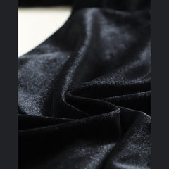 Black Vintage Pocket Velvet Jogger Pants