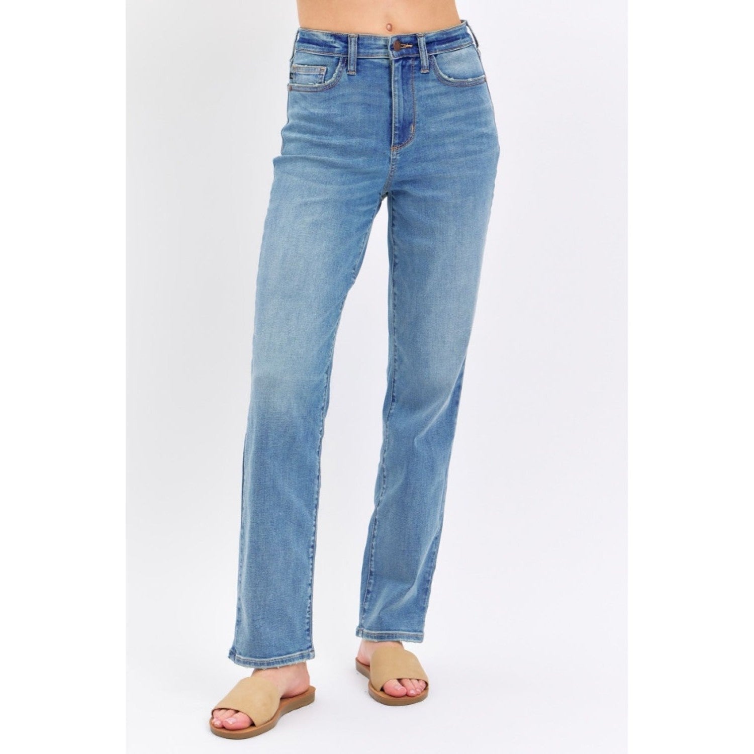 Judy Blue Full Size High Waist Straight Jeans