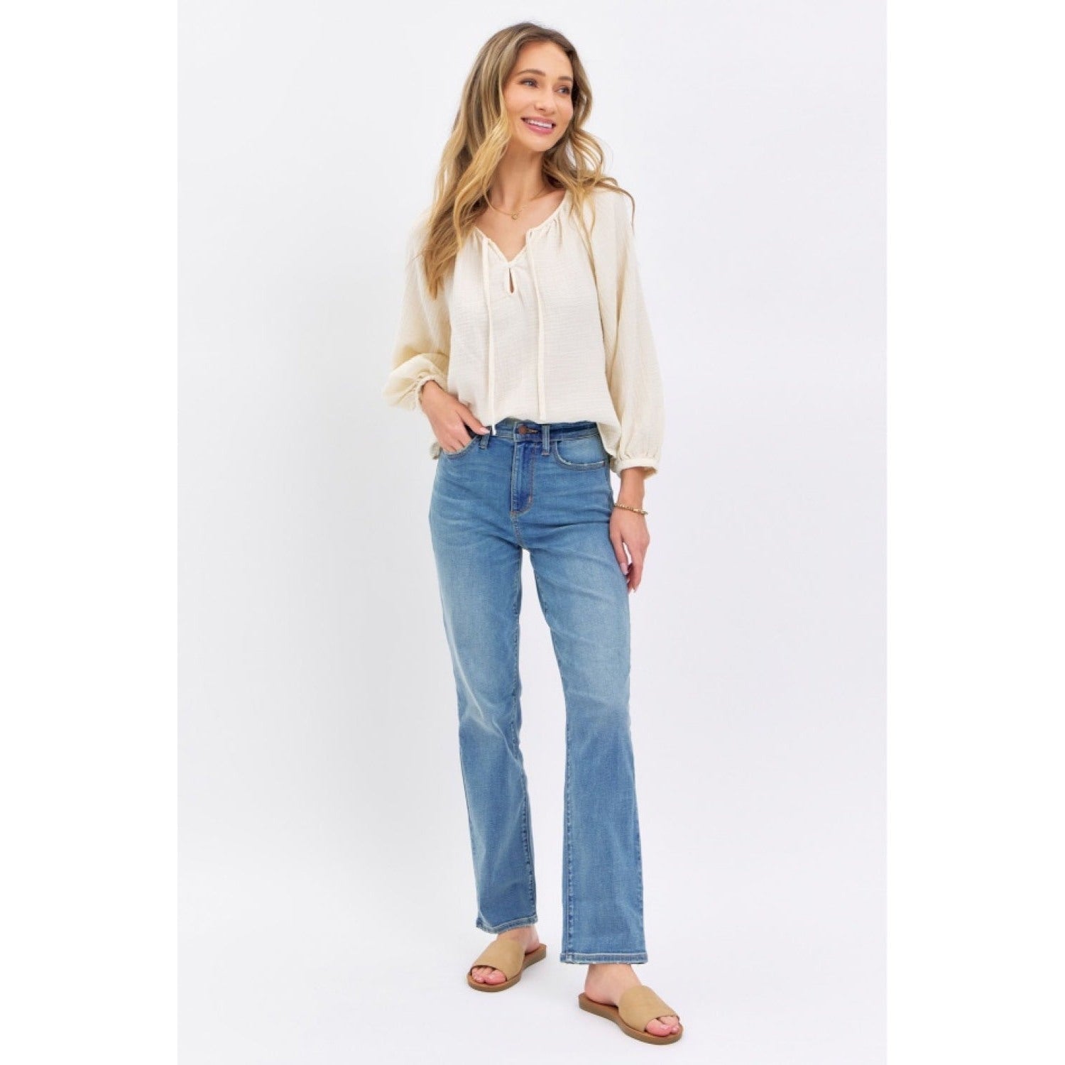 Judy Blue Full Size High Waist Straight Jeans