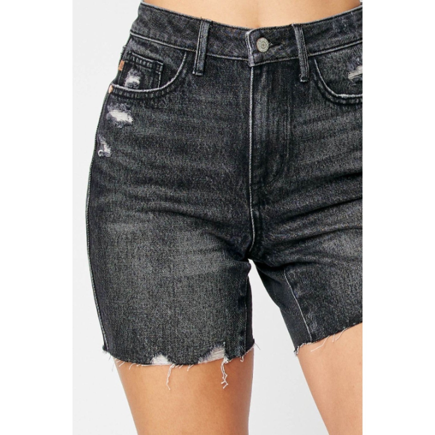 Judy Blue Full Size High Waist Tummy Control Denim Shorts