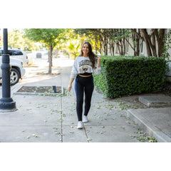 The Billie- Blue Panel Full Length Leggings