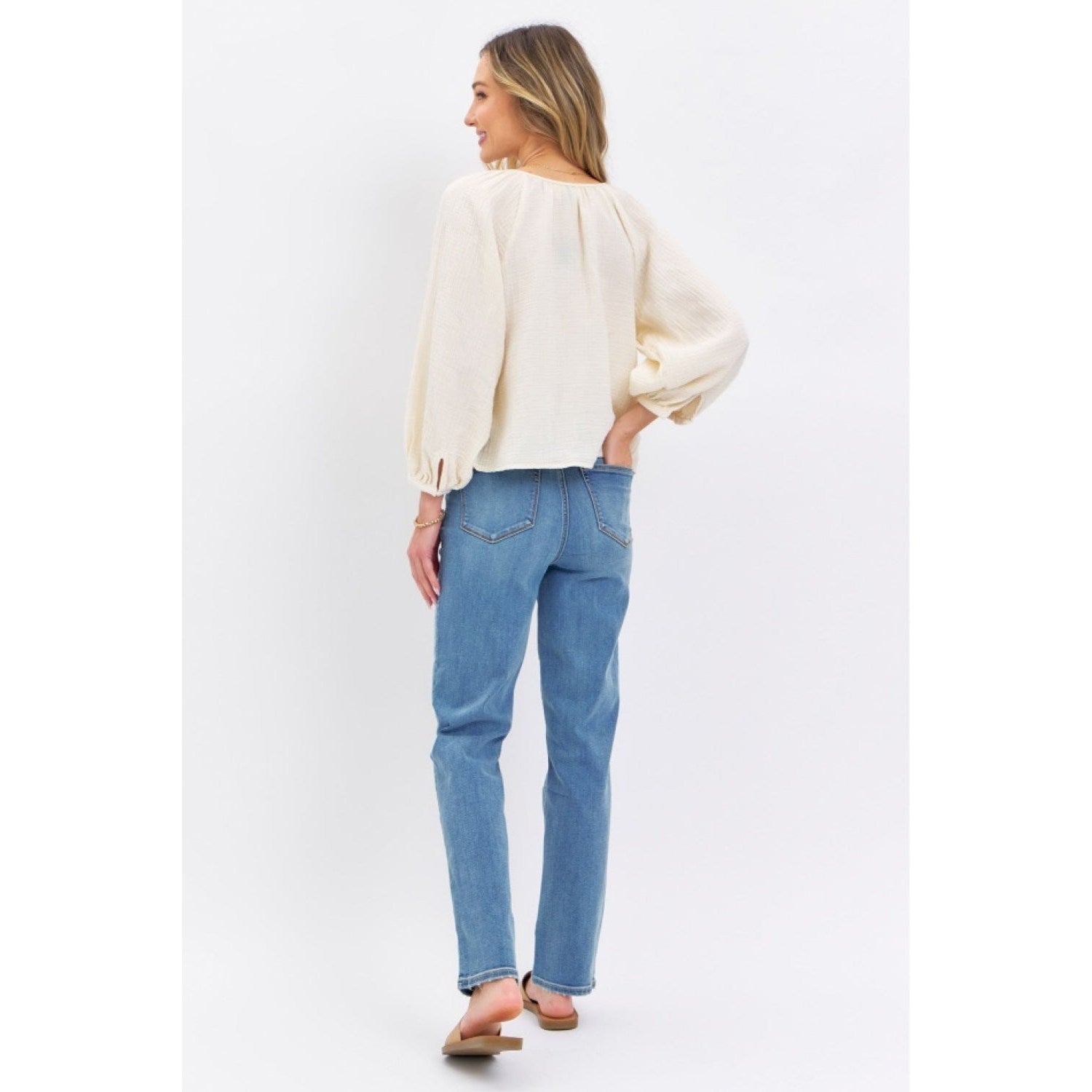 Judy Blue Full Size High Waist Straight Jeans