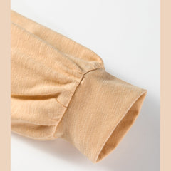 Racing Red Casual Button V Neck Long Sleeve Top