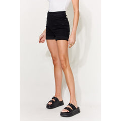 Judy Blue Full Size High Waist Tummy Control Cuffed Denim Shorts