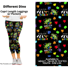 Ok To Be Different Capri Leggings with Pockets