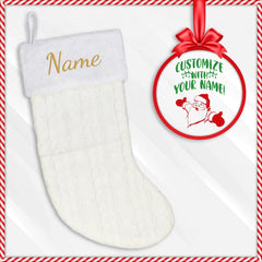 Embroidered Christmas Stocking Personalized