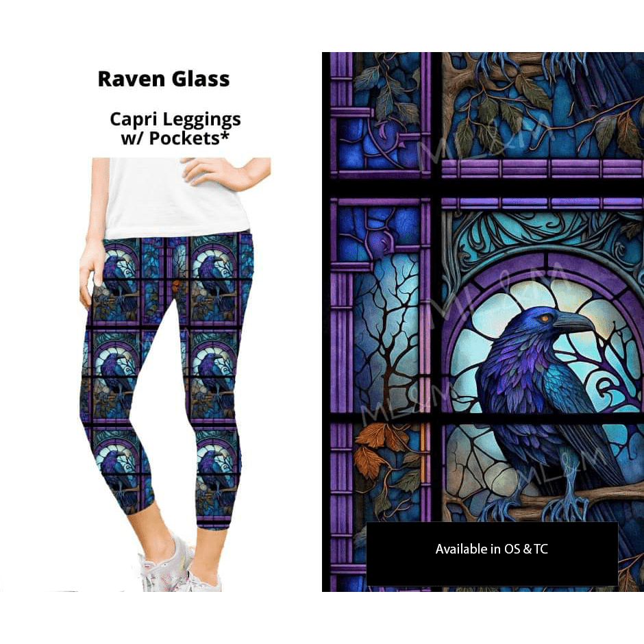 Raven Glass Capri Length w/ Pockets