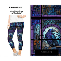 Raven Glass Capri Length w/ Pockets