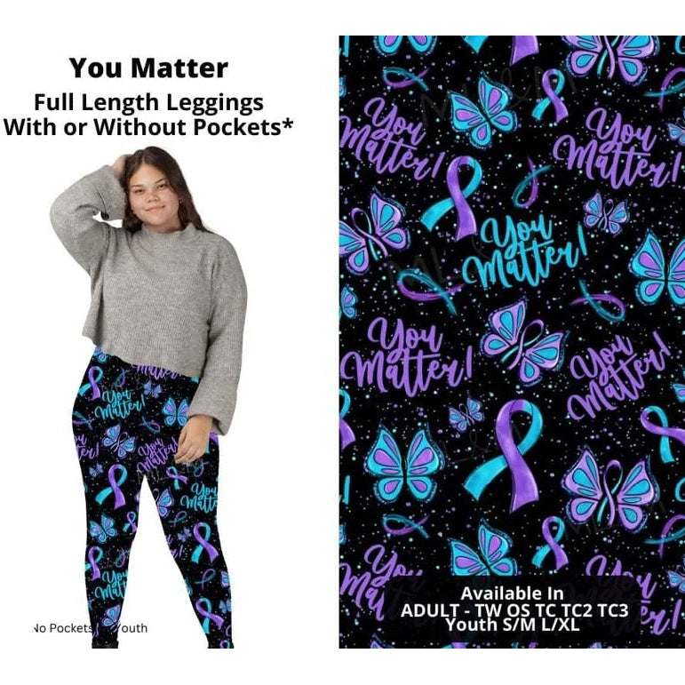 You Matter Full Length Leggings with Pockets
