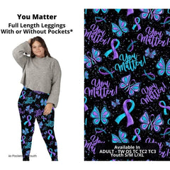 You Matter Full Length Leggings with Pockets