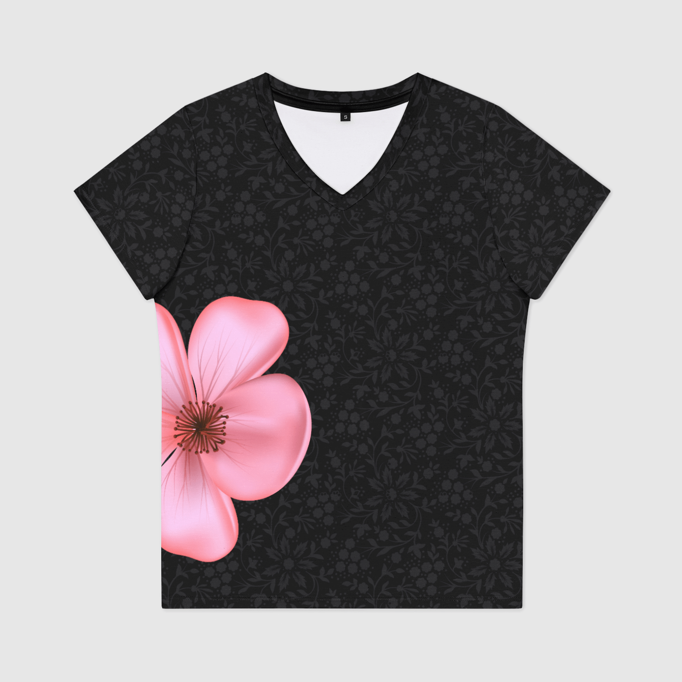 Plumeria V Neck Shirt Floral v Womens Relaxed Fit V-Neck Tee