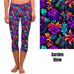 Garden Glow Leggings with Pocket Full Length