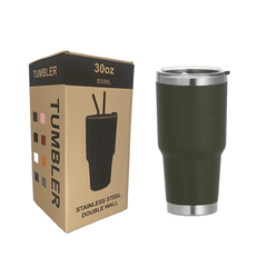 Tumblers 30oz with Metal Straw Cleaning Brush