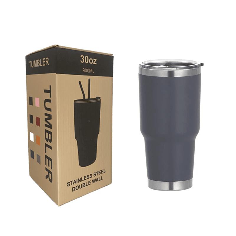 Tumblers 30oz with Metal Straw Cleaning Brush