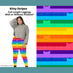 Neon Rainbow Cats with with Pockets