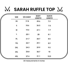 Ruffle Top - Ocean Blue