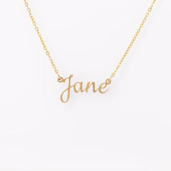 Personalized Name Necklace in Stainless Steel Gold, Rose Gold, Silver