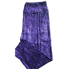 Galaxy Rain Capri Leggings Comfort with Pockets