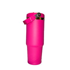 Rainbow Tumbler in Teal, Light Pink, Light Purple, Bright Pink with Flip up Straw 30 o