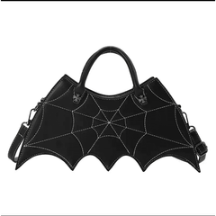 Spider Web Halloween Purse in Black