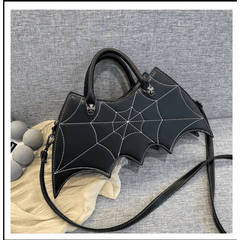 Spider Web Halloween Purse in Black