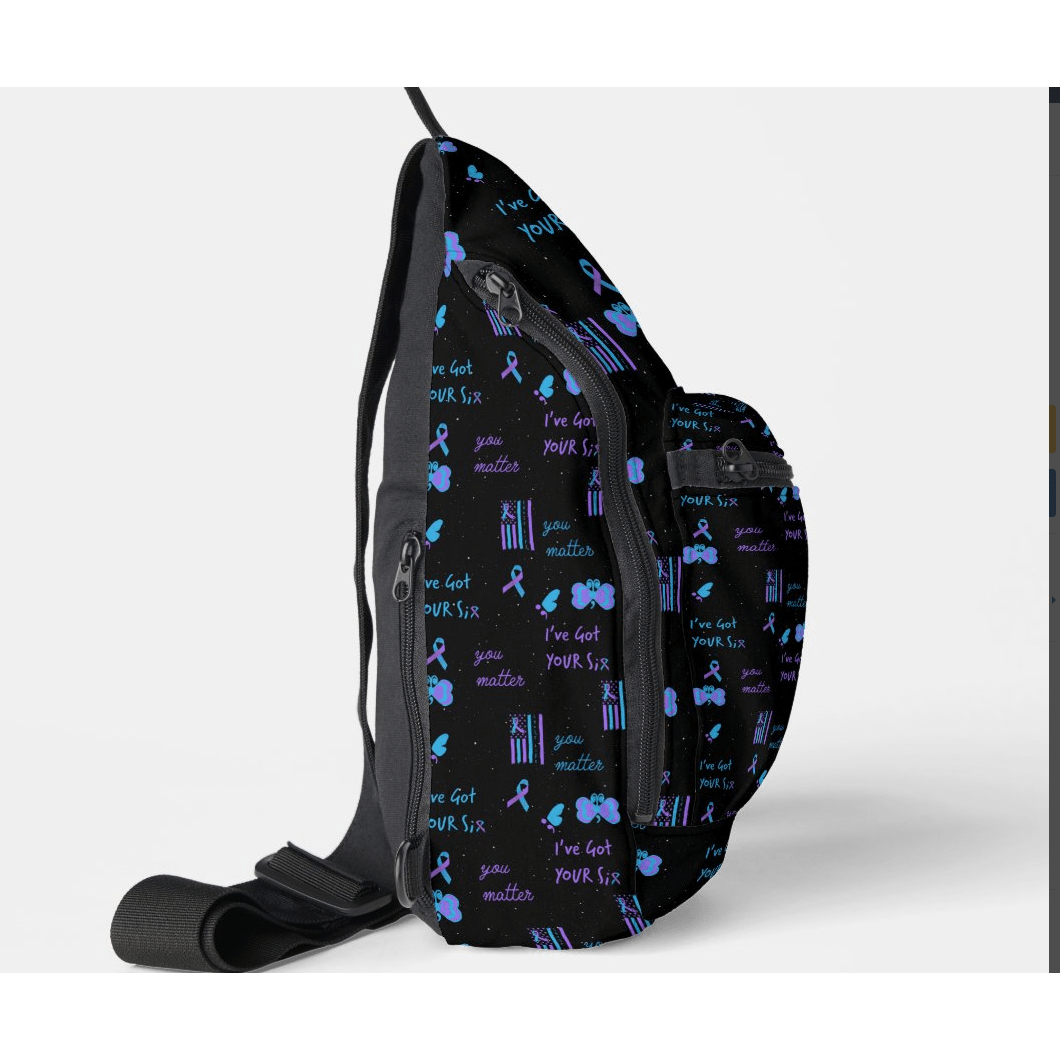 Suicide Awareness Sling Bag - You Are Enough -Made in USA