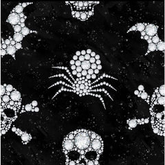 Diamond Skulls Capri Leggings with Pockets