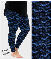 Midnight Bat Flight Pocket Leggings