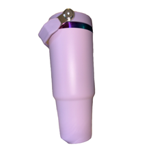 Rainbow Tumbler in Teal, Light Pink, Light Purple, Bright Pink with Flip up Straw 30 o