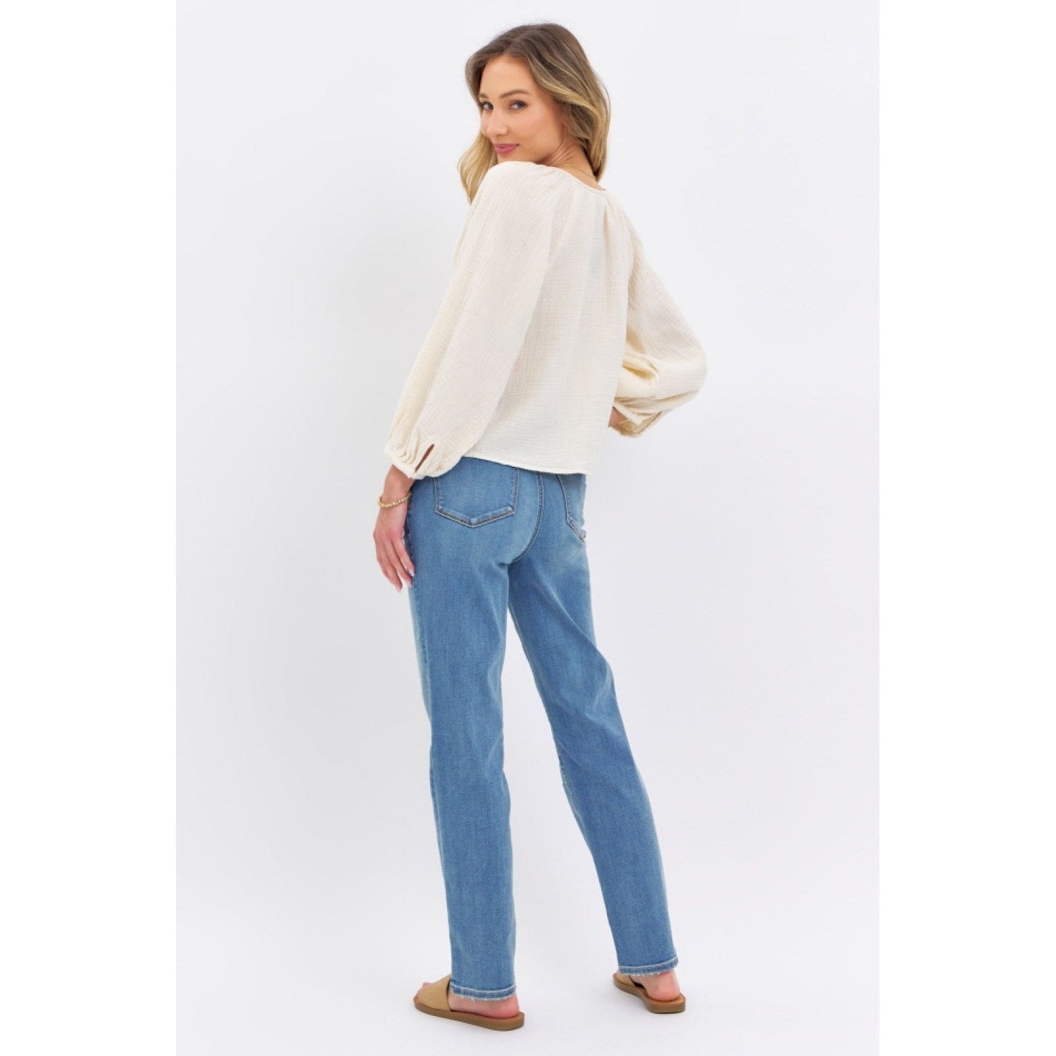 Judy Blue Full Size High Waist Straight Jeans