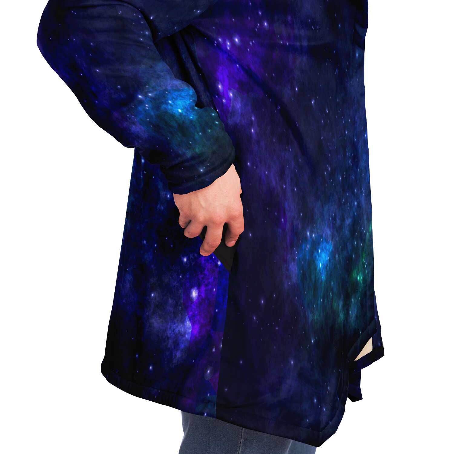 Galaxy Cloak with Fleece Lining and Pockets - Custom