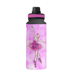 Personalized Pink Ballet Tumbler 20oz Water