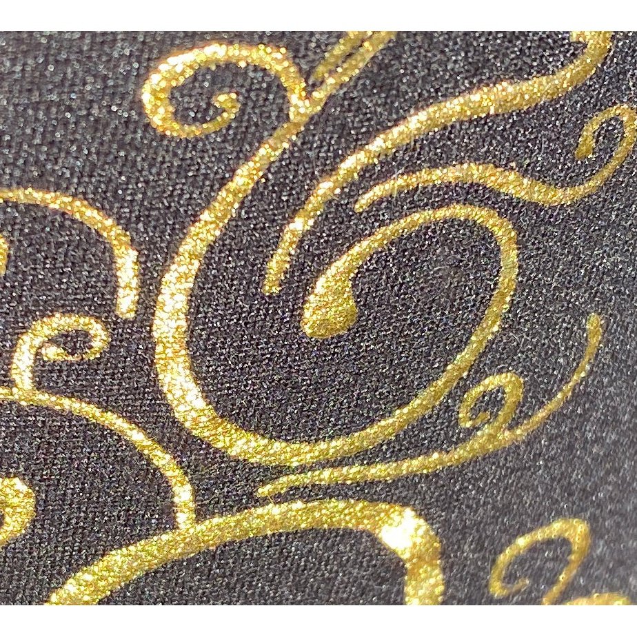 Golden Christmas Glitter Tree Leggings Holiday Trees with and Pockets