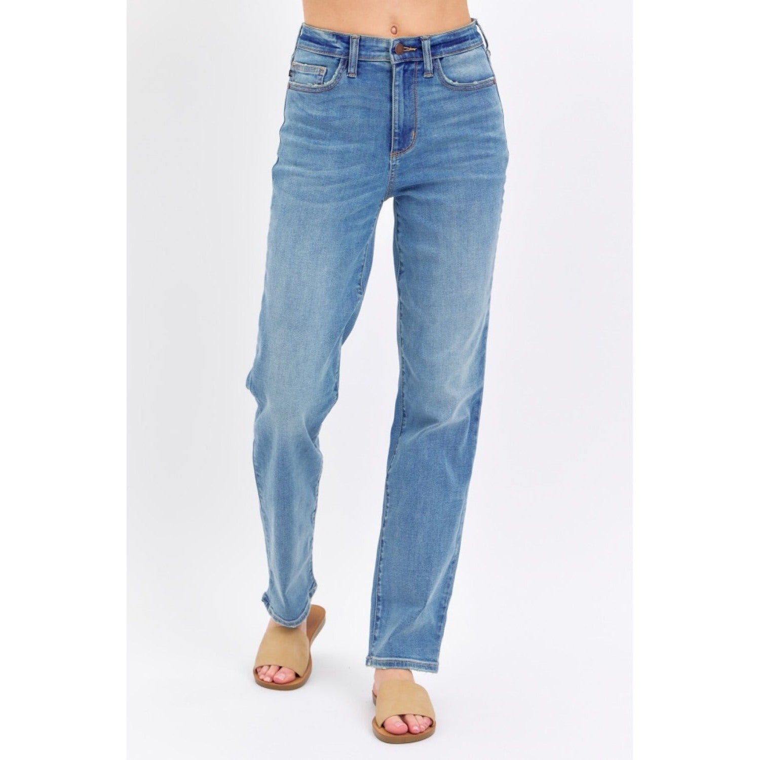Judy Blue Full Size High Waist Straight Jeans