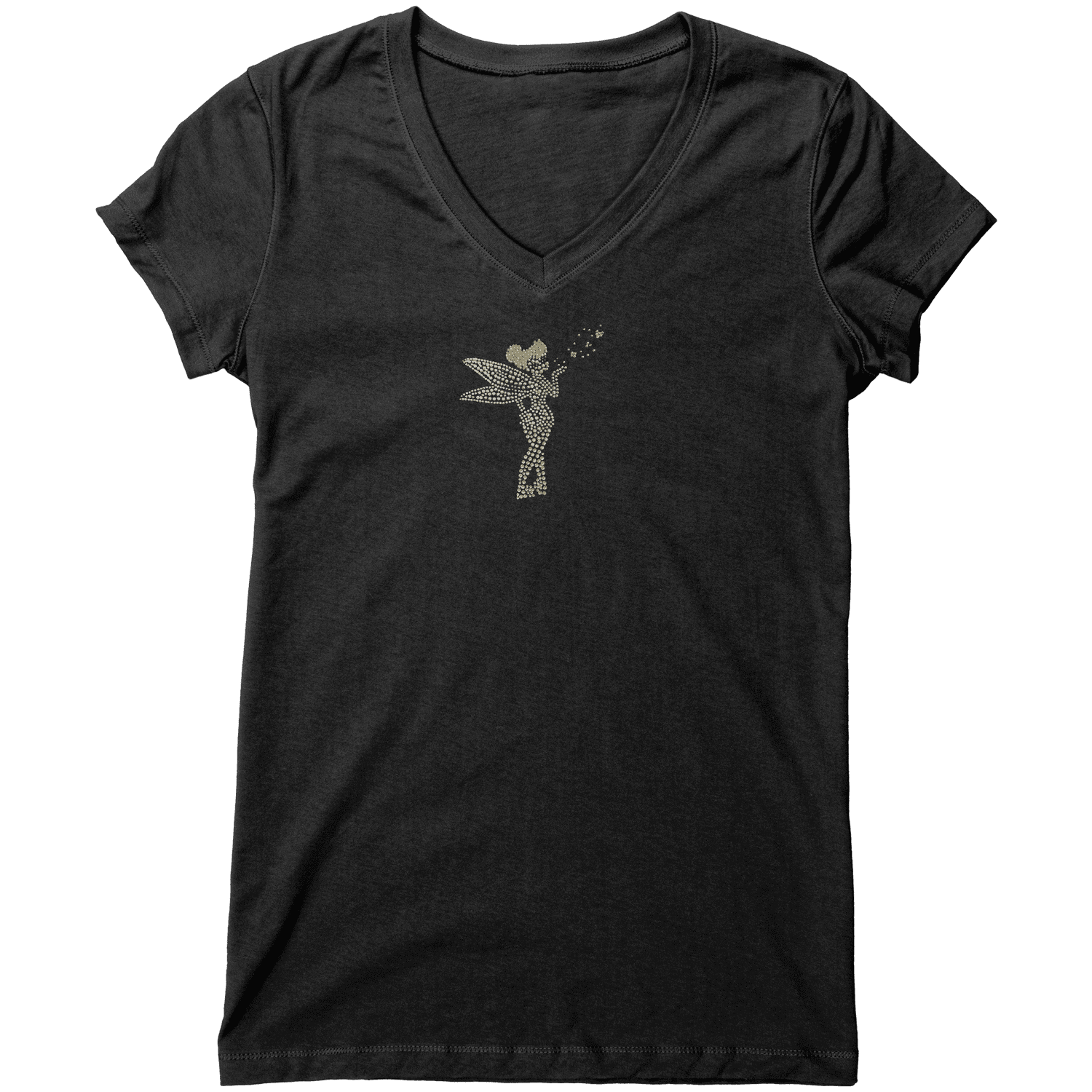 Rhinestone Tiny Dancer Tee Shirt Crew Neck, V Neck, Tank Top