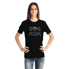 Rhinestone Dog Mom Tee Shirt Crew Neck, V Neck, Tank Top