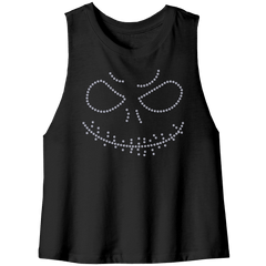 Rhinestone Sparkle Monster Tee Shirt Crew Neck, V Neck, Tank Top