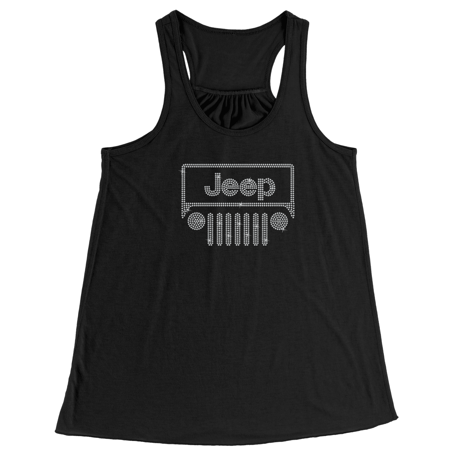 Rhinestone Offroad Grill Shirt Crew Neck, V Neck, Tank Top