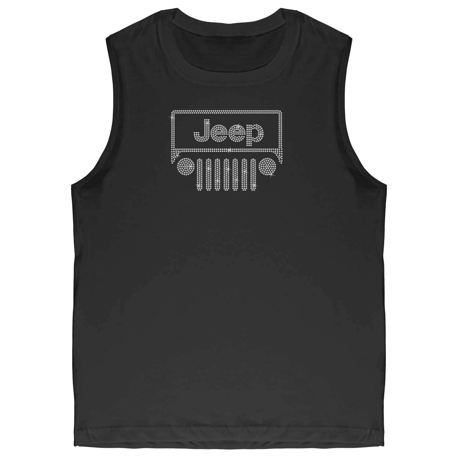 Rhinestone Offroad Grill Shirt Crew Neck, V Neck, Tank Top