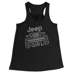 Rhinestone Offroad Jeeper Girl Shirt Crew Neck, V Neck, Tank Top